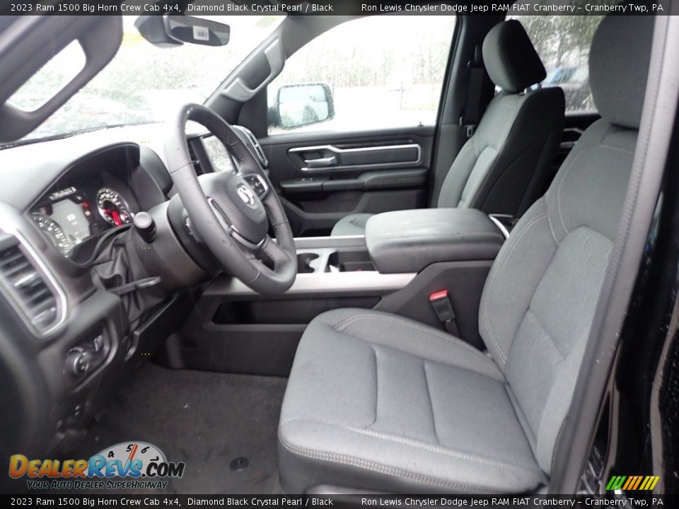 2023 Ram 1500 Big Horn Crew Cab 4x4 Diamond Black Crystal Pearl / Black Photo #13