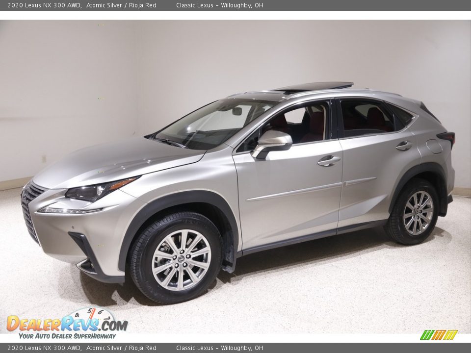 2020 Lexus NX 300 AWD Atomic Silver / Rioja Red Photo #3