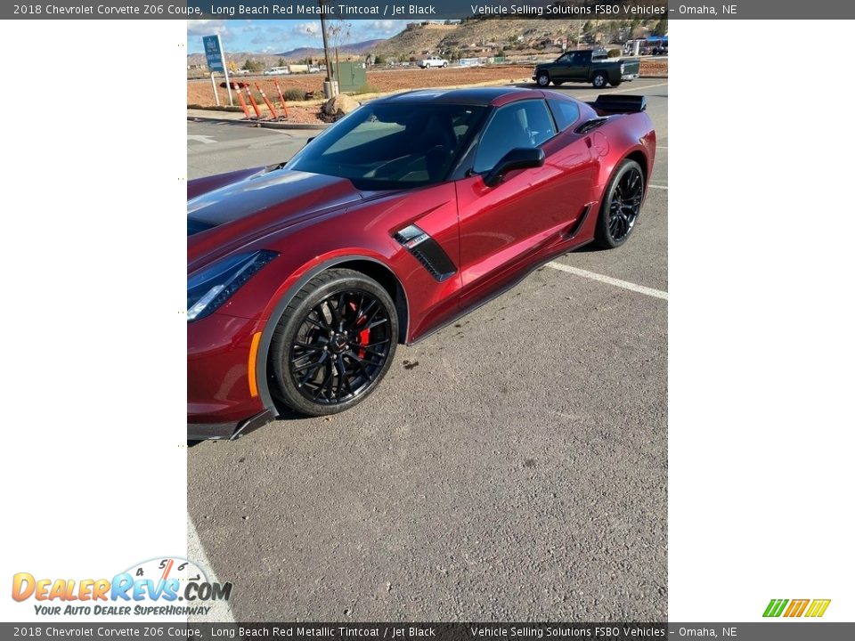 2018 Chevrolet Corvette Z06 Coupe Long Beach Red Metallic Tintcoat / Jet Black Photo #24