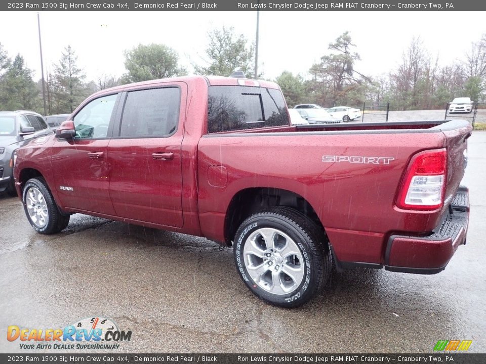 2023 Ram 1500 Big Horn Crew Cab 4x4 Delmonico Red Pearl / Black Photo #3