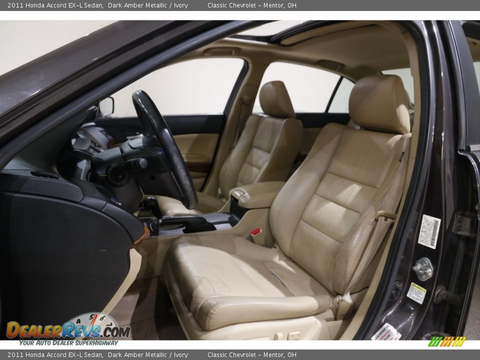 2011 Honda Accord EX-L Sedan Dark Amber Metallic / Ivory Photo #5