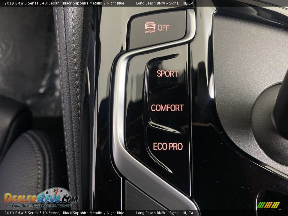 2019 BMW 5 Series 540i Sedan Black Sapphire Metallic / Night Blue Photo #27