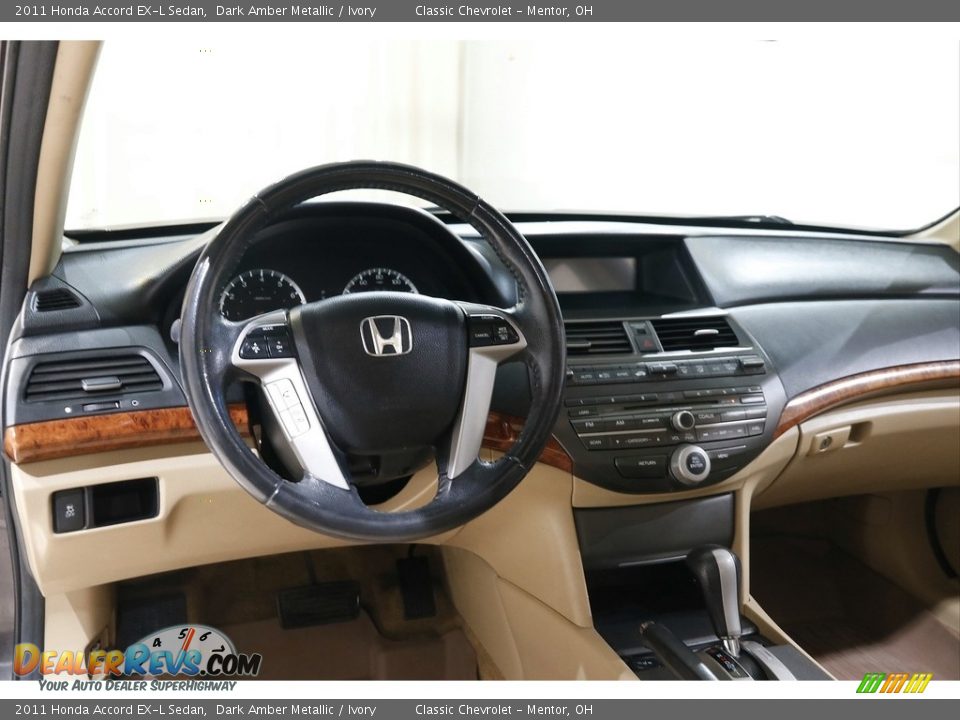 2011 Honda Accord EX-L Sedan Dark Amber Metallic / Ivory Photo #6
