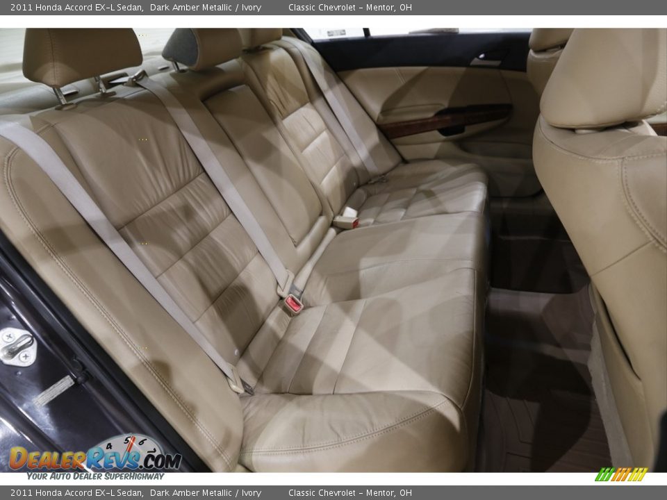 2011 Honda Accord EX-L Sedan Dark Amber Metallic / Ivory Photo #14