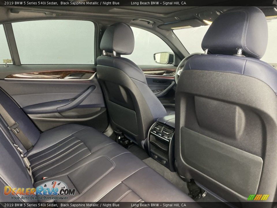 2019 BMW 5 Series 540i Sedan Black Sapphire Metallic / Night Blue Photo #35