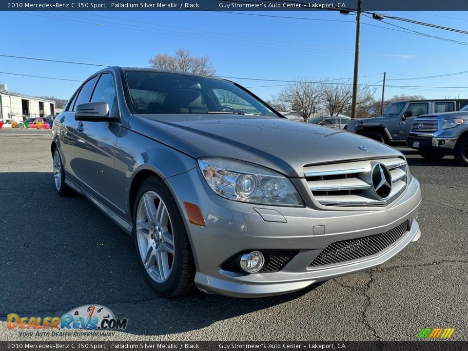 2010 Mercedes-Benz C 350 Sport Palladium Silver Metallic / Black Photo #1