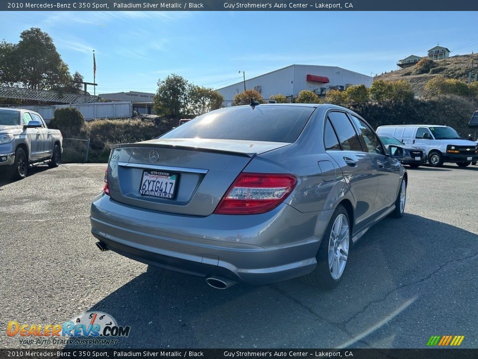 2010 Mercedes-Benz C 350 Sport Palladium Silver Metallic / Black Photo #4