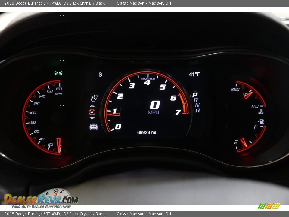 2018 Dodge Durango SRT AWD Gauges Photo #8