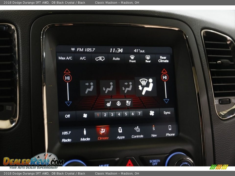 Controls of 2018 Dodge Durango SRT AWD Photo #10
