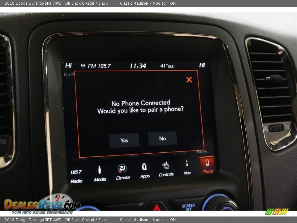 Controls of 2018 Dodge Durango SRT AWD Photo #13