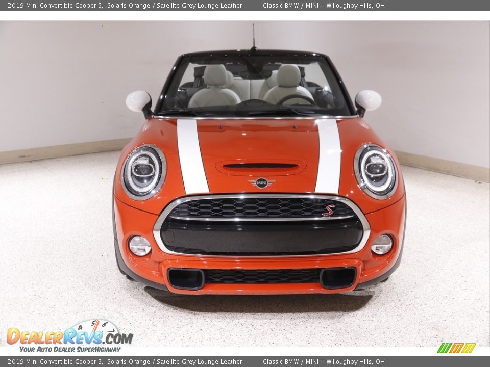 2019 Mini Convertible Cooper S Solaris Orange / Satellite Grey Lounge Leather Photo #3