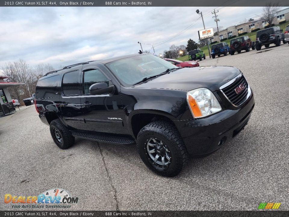 2013 GMC Yukon XL SLT 4x4 Onyx Black / Ebony Photo #28