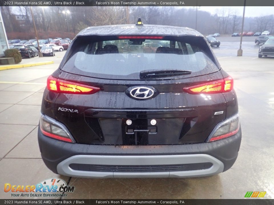 2023 Hyundai Kona SE AWD Ultra Black / Black Photo #3