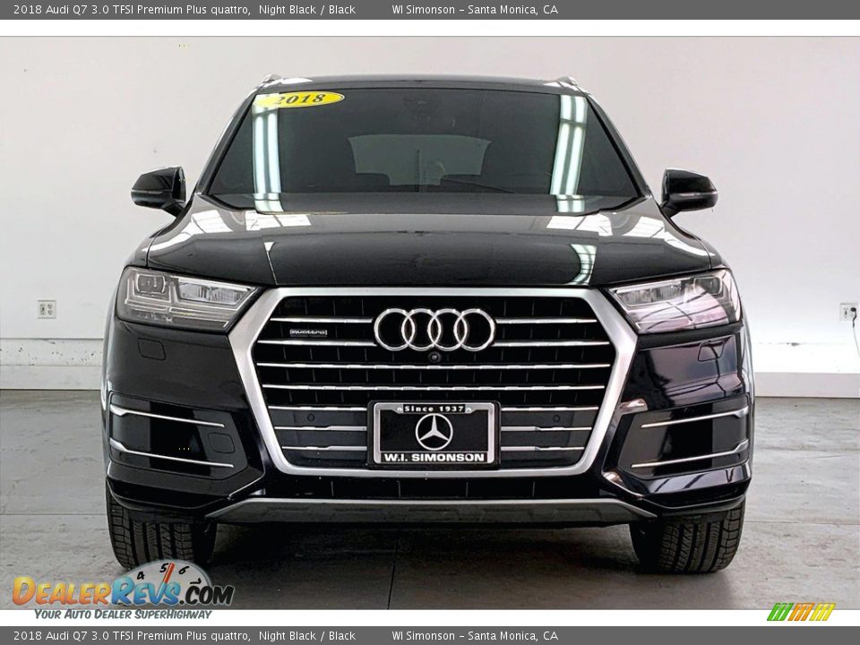 2018 Audi Q7 3.0 TFSI Premium Plus quattro Night Black / Black Photo #2