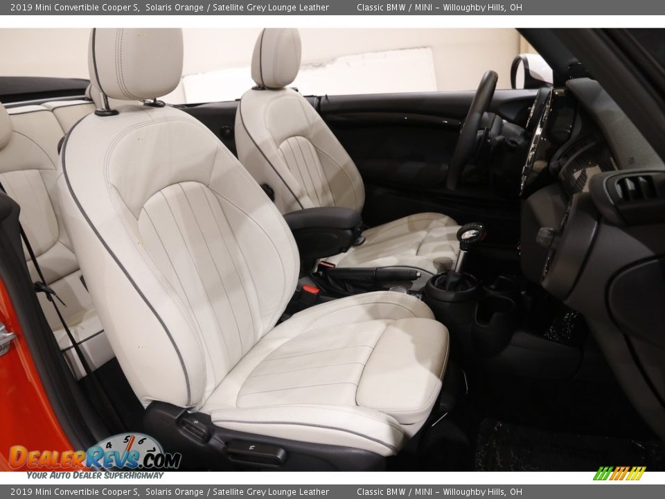 Satellite Grey Lounge Leather Interior - 2019 Mini Convertible Cooper S Photo #18