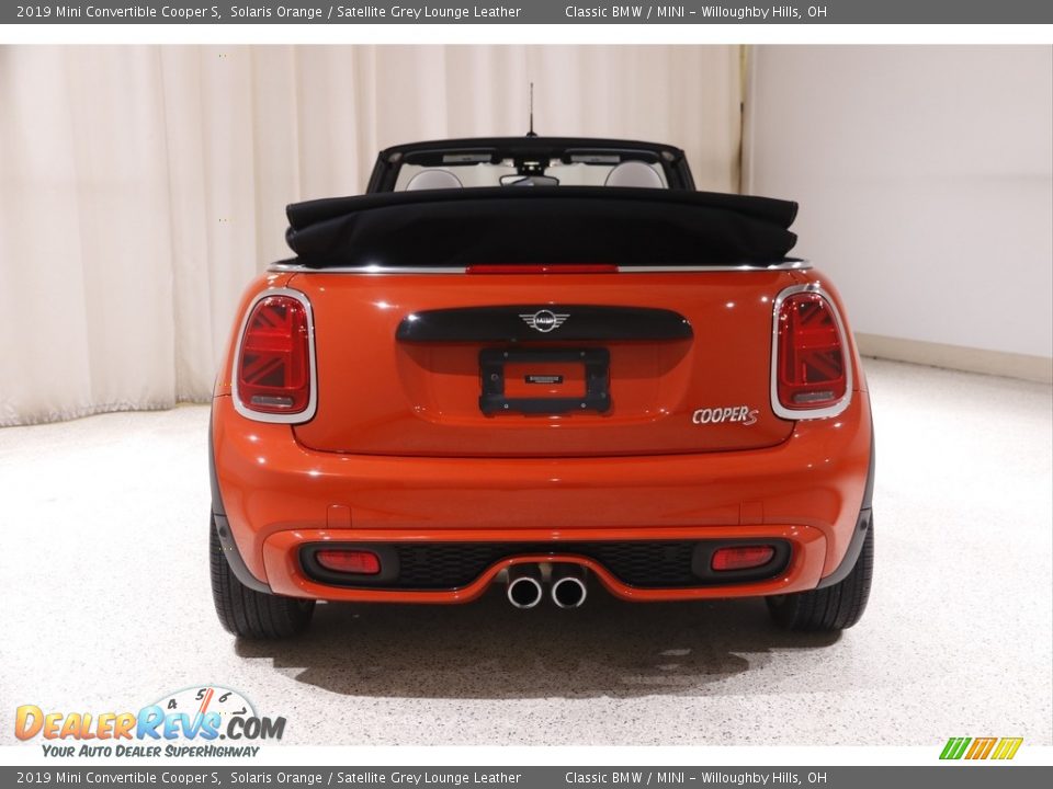 2019 Mini Convertible Cooper S Solaris Orange / Satellite Grey Lounge Leather Photo #21