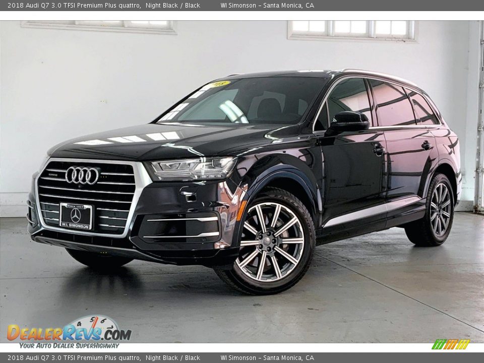 2018 Audi Q7 3.0 TFSI Premium Plus quattro Night Black / Black Photo #12