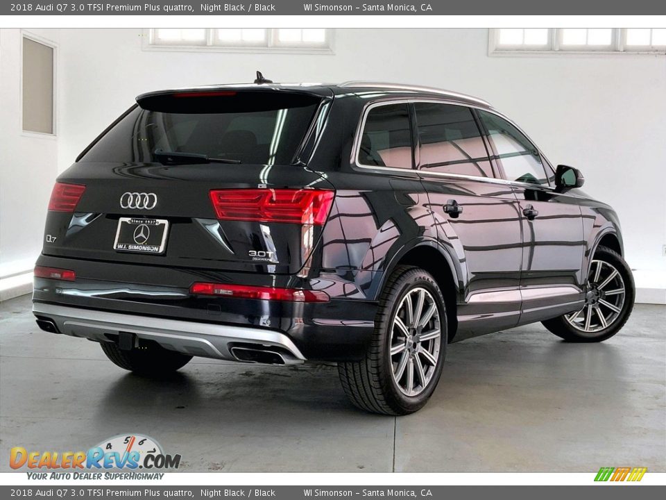 2018 Audi Q7 3.0 TFSI Premium Plus quattro Night Black / Black Photo #13