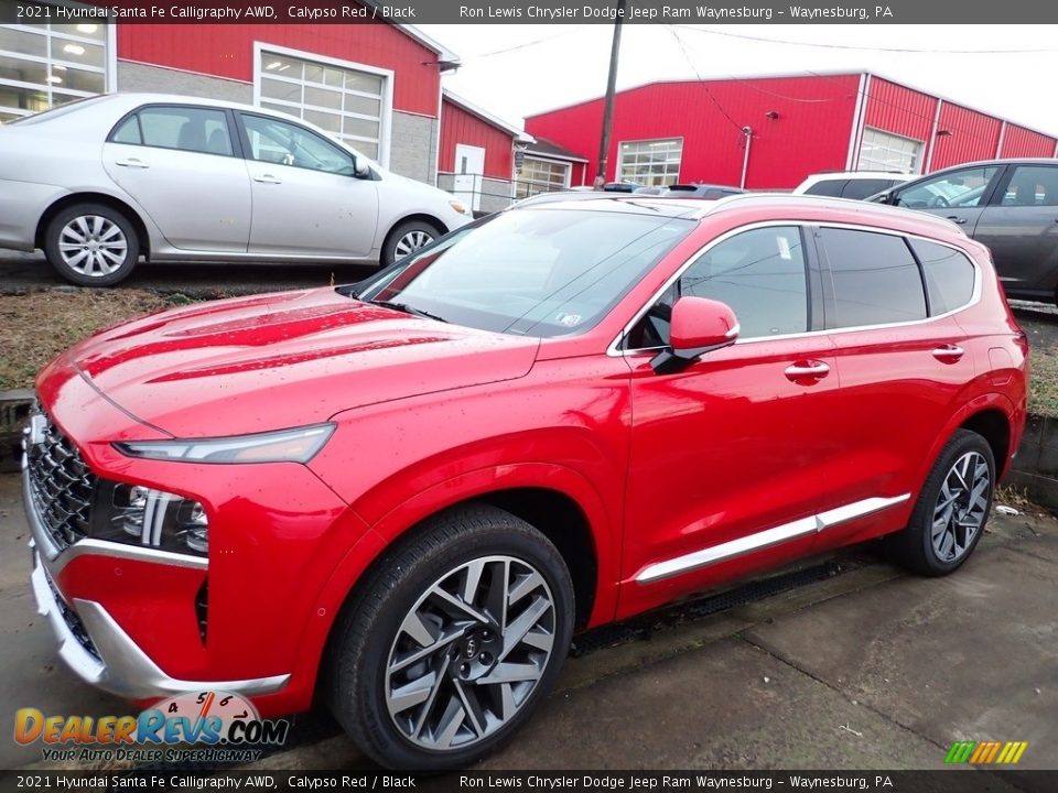 Calypso Red 2021 Hyundai Santa Fe Calligraphy AWD Photo #1