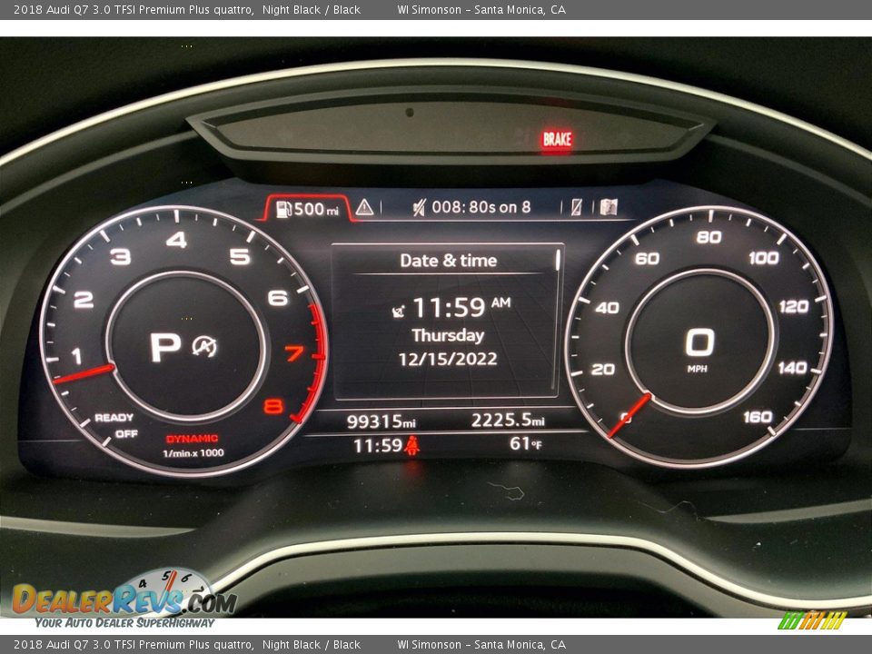 2018 Audi Q7 3.0 TFSI Premium Plus quattro Night Black / Black Photo #23