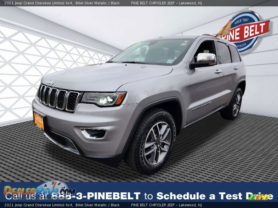 2021 Jeep Grand Cherokee Limited 4x4 Billet Silver Metallic / Black Photo #1