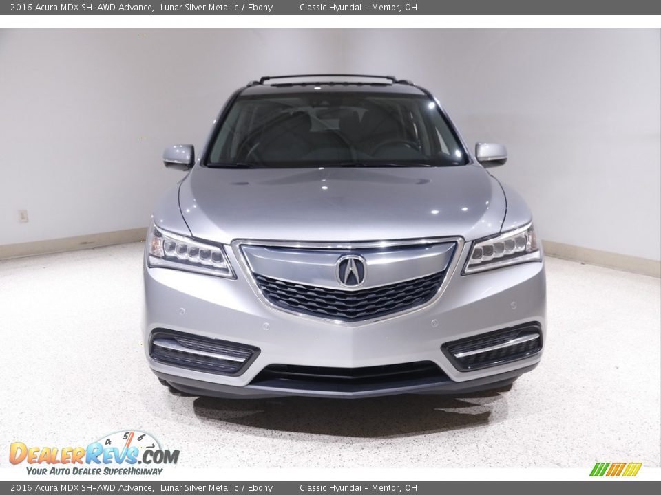 2016 Acura MDX SH-AWD Advance Lunar Silver Metallic / Ebony Photo #2