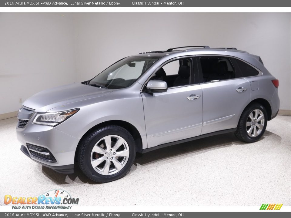 2016 Acura MDX SH-AWD Advance Lunar Silver Metallic / Ebony Photo #3