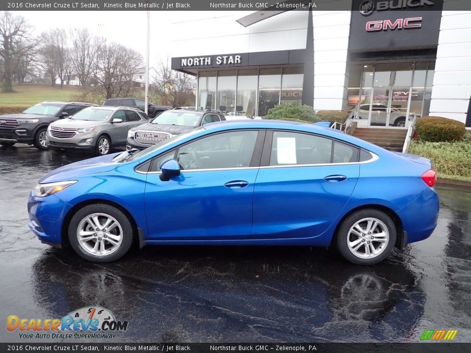 2016 Chevrolet Cruze LT Sedan Kinetic Blue Metallic / Jet Black Photo #2