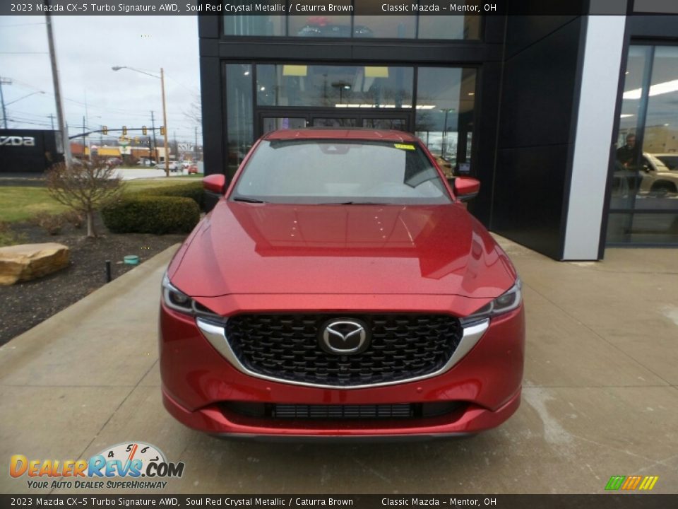 2023 Mazda CX-5 Turbo Signature AWD Soul Red Crystal Metallic / Caturra Brown Photo #2