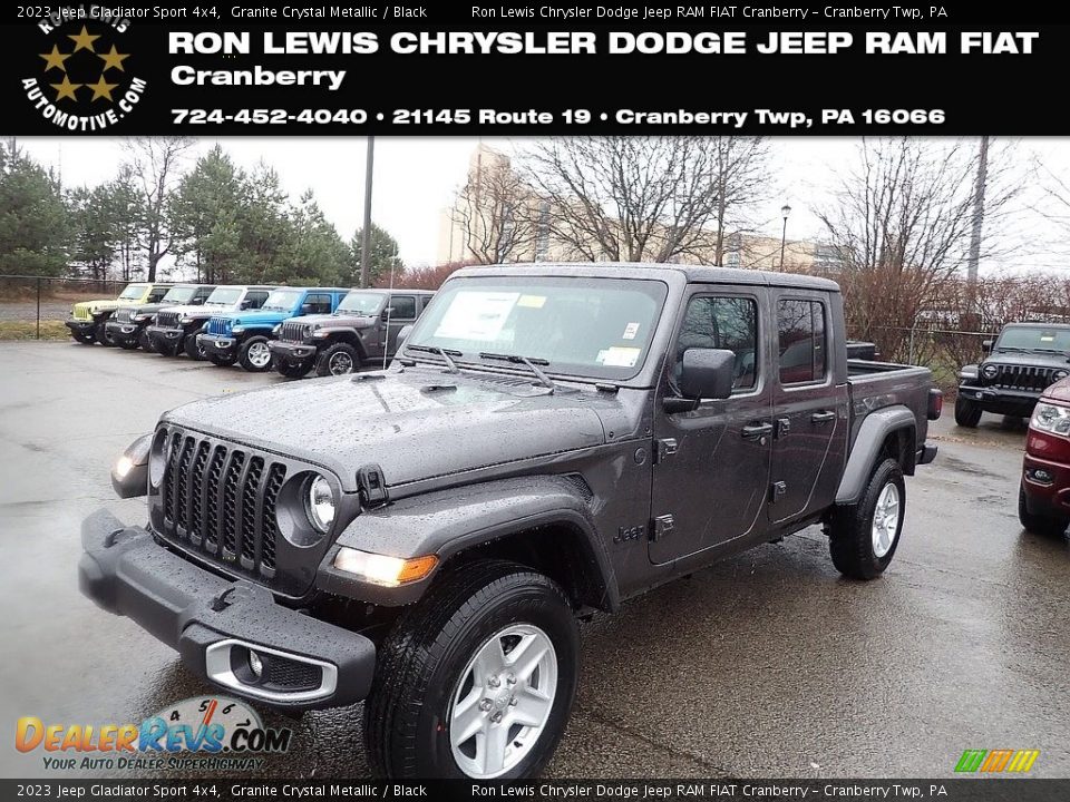 2023 Jeep Gladiator Sport 4x4 Granite Crystal Metallic / Black Photo #1