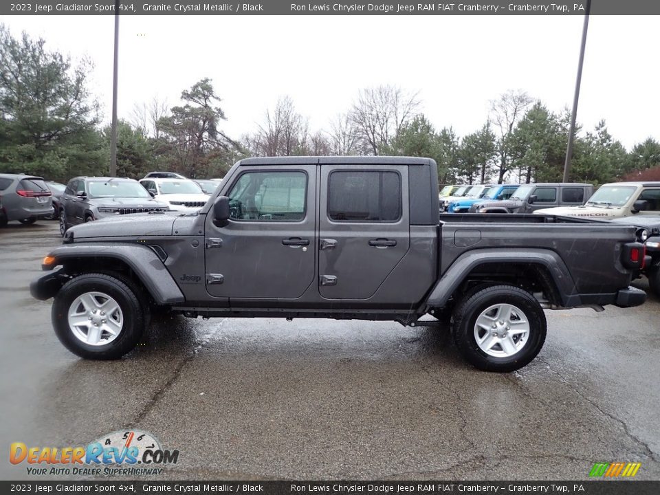 2023 Jeep Gladiator Sport 4x4 Granite Crystal Metallic / Black Photo #2