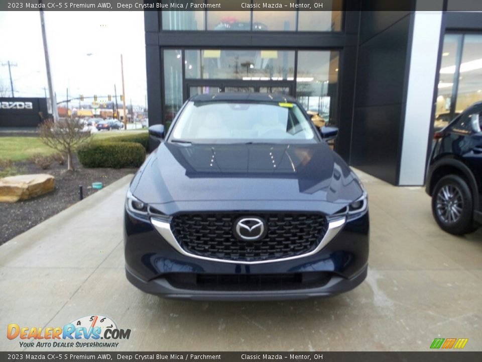 2023 Mazda CX-5 S Premium AWD Deep Crystal Blue Mica / Parchment Photo #2