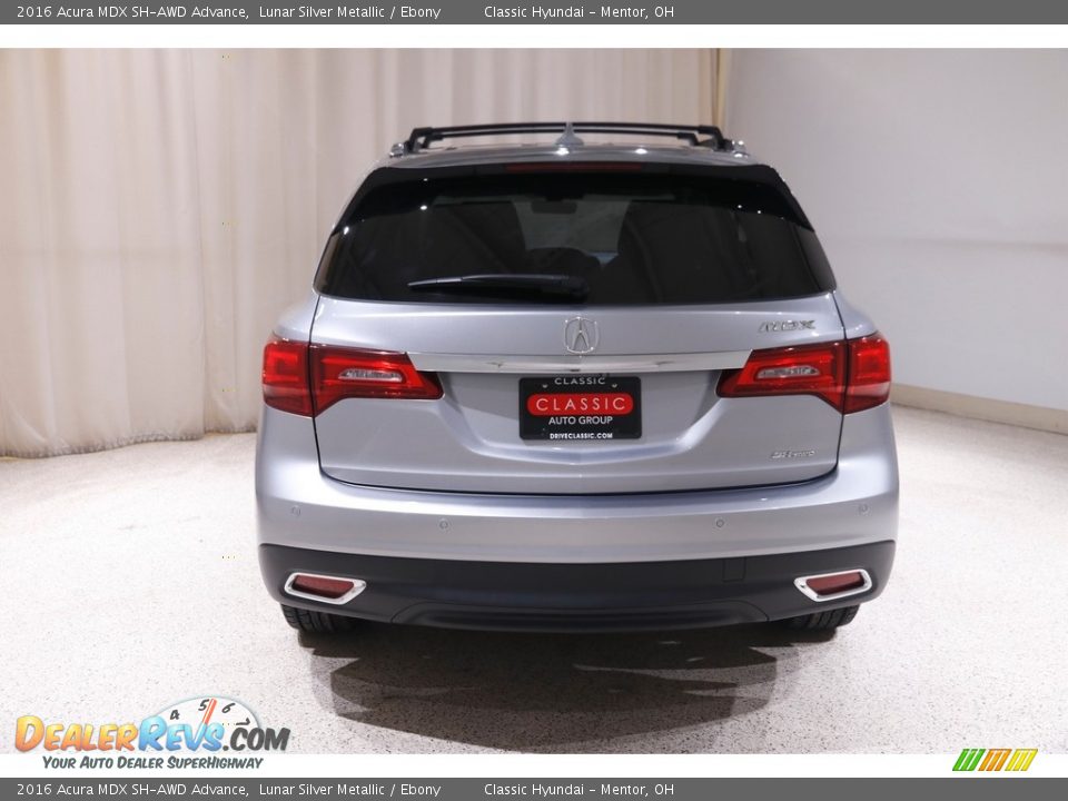 2016 Acura MDX SH-AWD Advance Lunar Silver Metallic / Ebony Photo #21