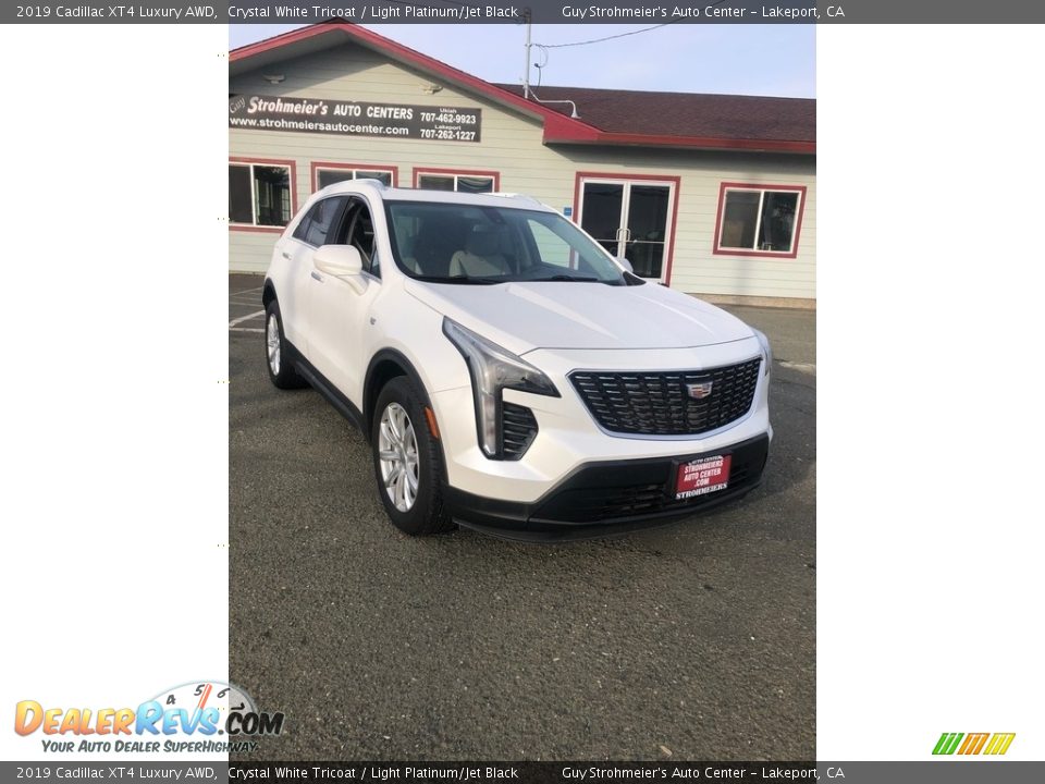 2019 Cadillac XT4 Luxury AWD Crystal White Tricoat / Light Platinum/Jet Black Photo #1