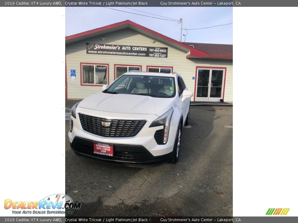 2019 Cadillac XT4 Luxury AWD Crystal White Tricoat / Light Platinum/Jet Black Photo #2