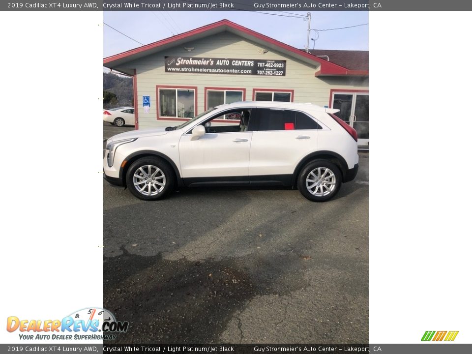 2019 Cadillac XT4 Luxury AWD Crystal White Tricoat / Light Platinum/Jet Black Photo #4