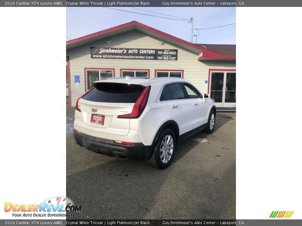 2019 Cadillac XT4 Luxury AWD Crystal White Tricoat / Light Platinum/Jet Black Photo #5