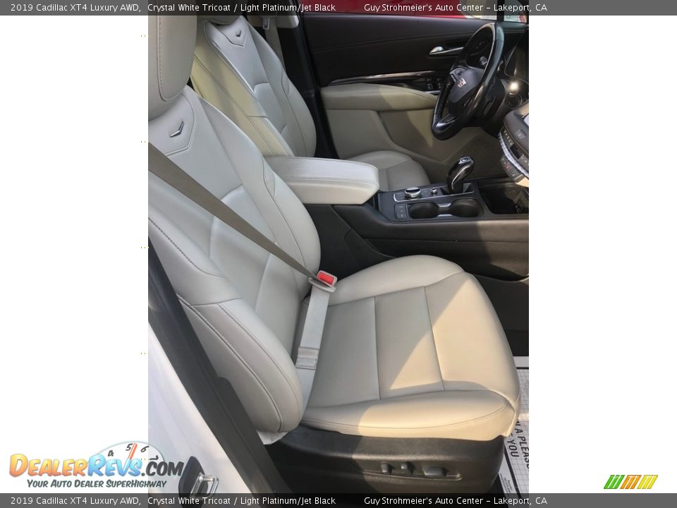 2019 Cadillac XT4 Luxury AWD Crystal White Tricoat / Light Platinum/Jet Black Photo #11