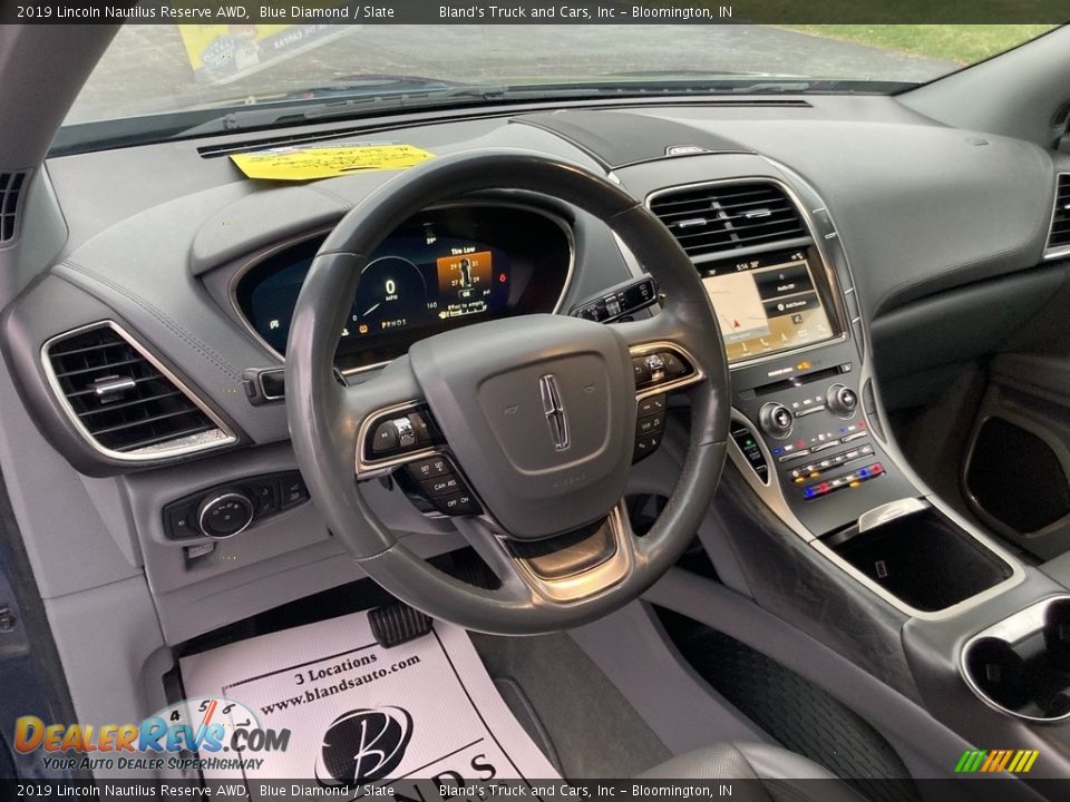 2019 Lincoln Nautilus Reserve AWD Blue Diamond / Slate Photo #13