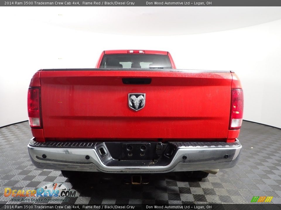 2014 Ram 3500 Tradesman Crew Cab 4x4 Flame Red / Black/Diesel Gray Photo #7