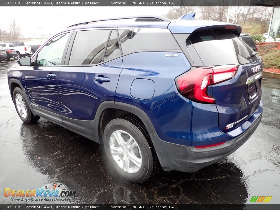 2022 GMC Terrain SLE AWD Marine Metallic / Jet Black Photo #3