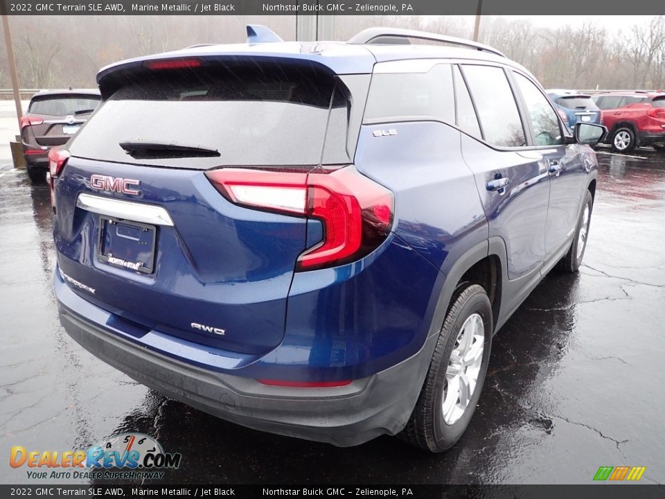 2022 GMC Terrain SLE AWD Marine Metallic / Jet Black Photo #6