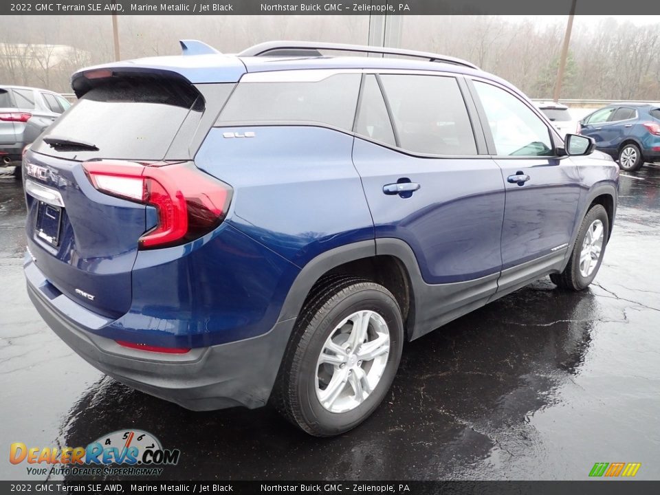 2022 GMC Terrain SLE AWD Marine Metallic / Jet Black Photo #7