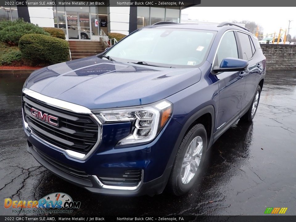 Marine Metallic 2022 GMC Terrain SLE AWD Photo #12