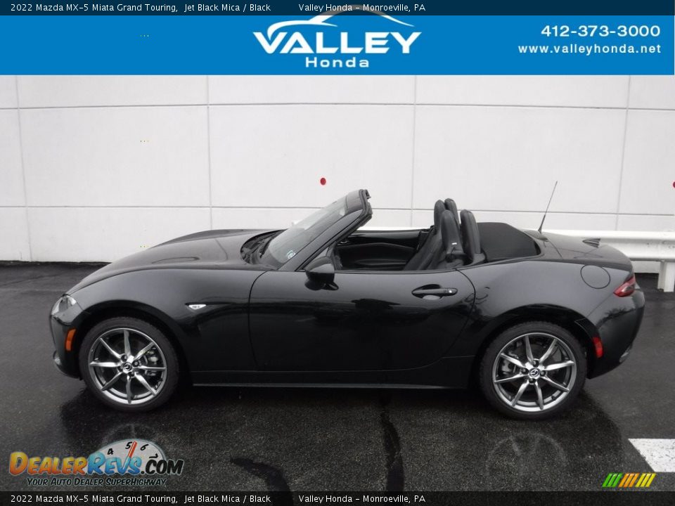 2022 Mazda MX-5 Miata Grand Touring Jet Black Mica / Black Photo #4