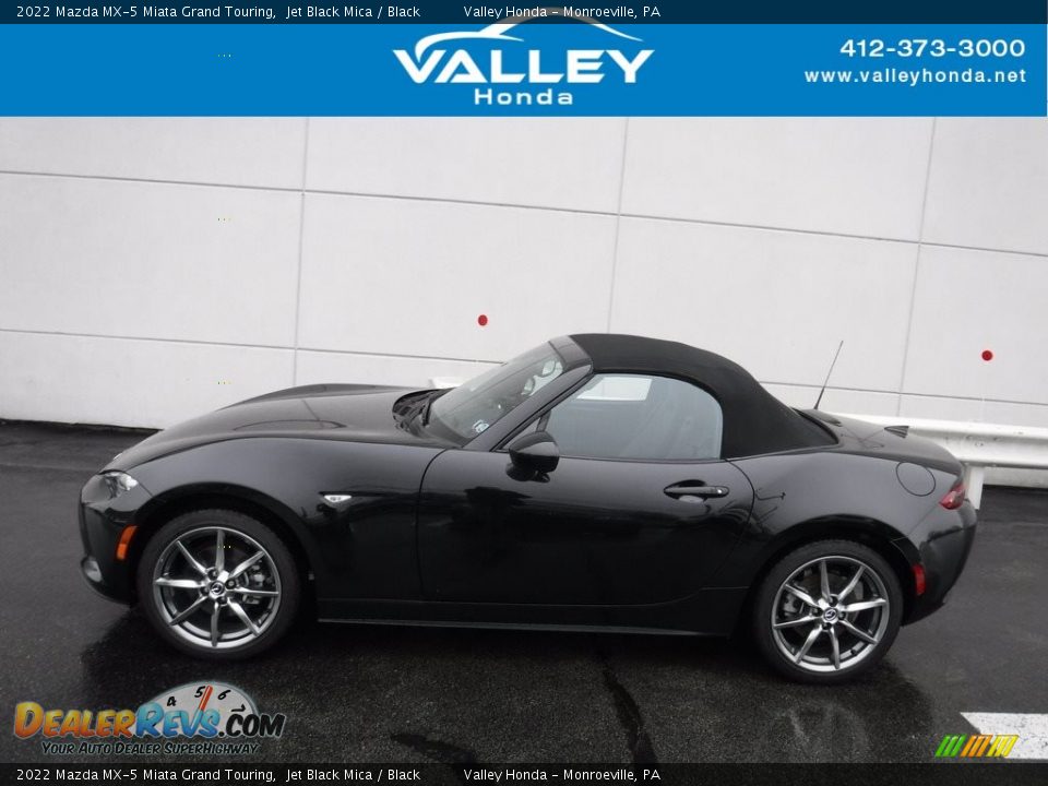 2022 Mazda MX-5 Miata Grand Touring Jet Black Mica / Black Photo #5