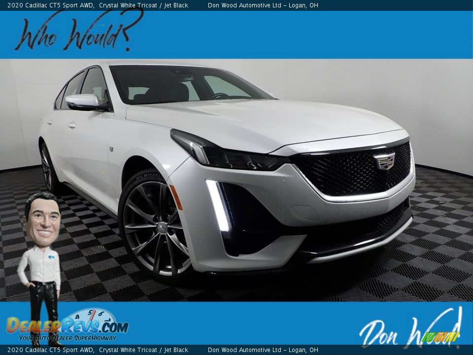 2020 Cadillac CT5 Sport AWD Crystal White Tricoat / Jet Black Photo #1