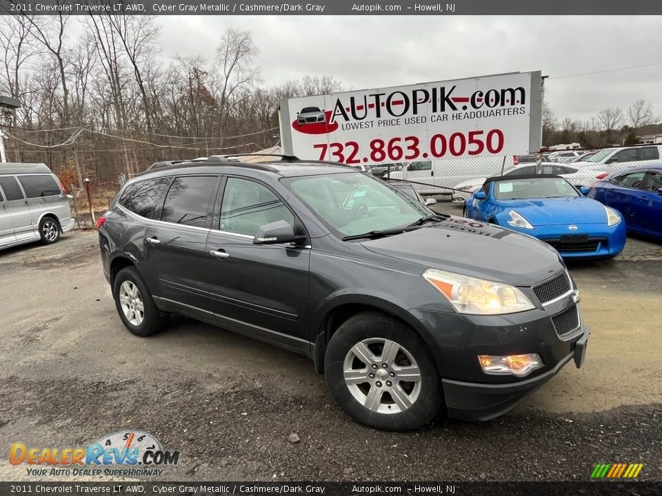 2011 Chevrolet Traverse LT AWD Cyber Gray Metallic / Cashmere/Dark Gray Photo #1