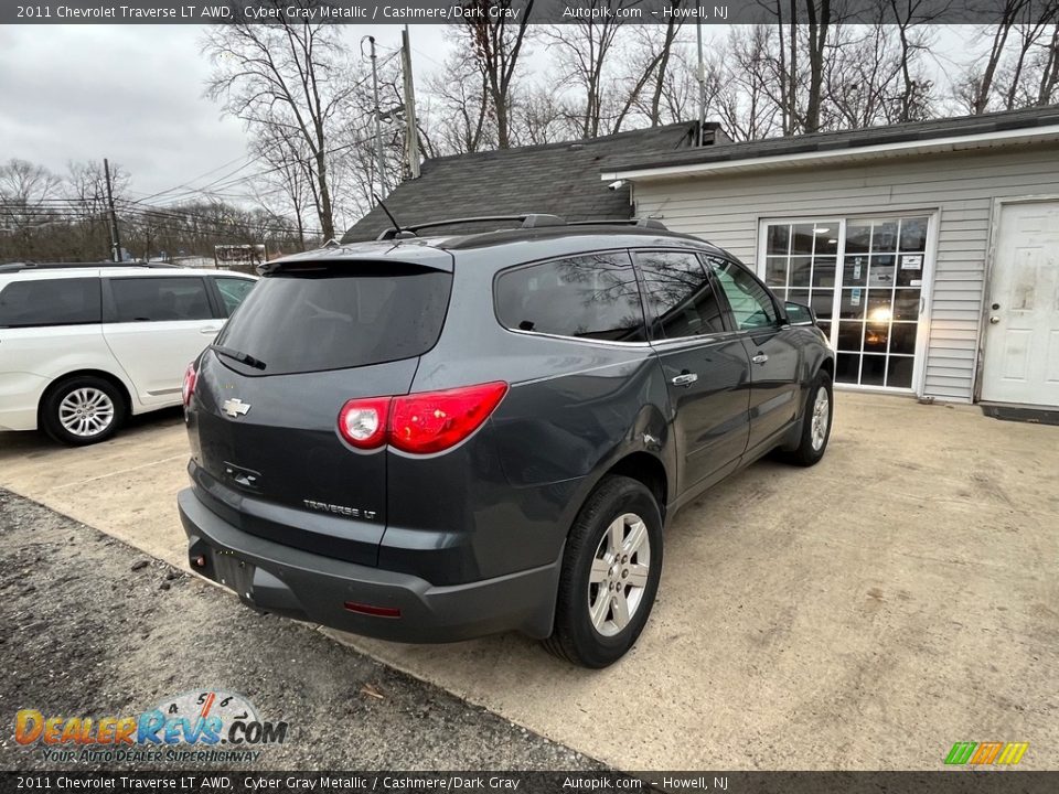 2011 Chevrolet Traverse LT AWD Cyber Gray Metallic / Cashmere/Dark Gray Photo #7