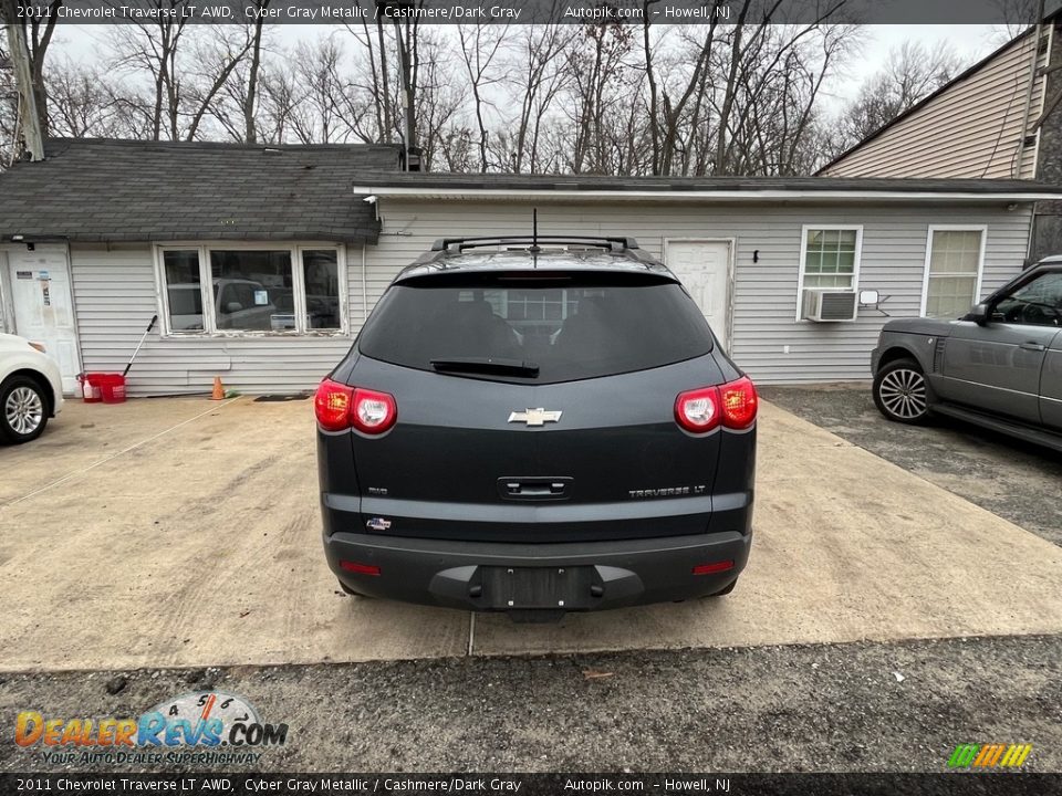 2011 Chevrolet Traverse LT AWD Cyber Gray Metallic / Cashmere/Dark Gray Photo #8